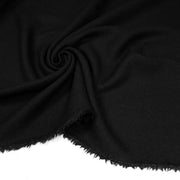 Tissu crêpe de laine épais noir - Fabrication française - tissuspipi.com