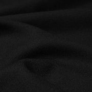 Tissu crêpe de laine épais noir - Fabrication française - tissuspipi.com