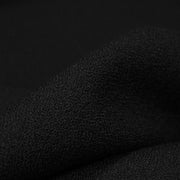 Tissu crêpe de laine épais noir - Fabrication française - tissuspipi.com