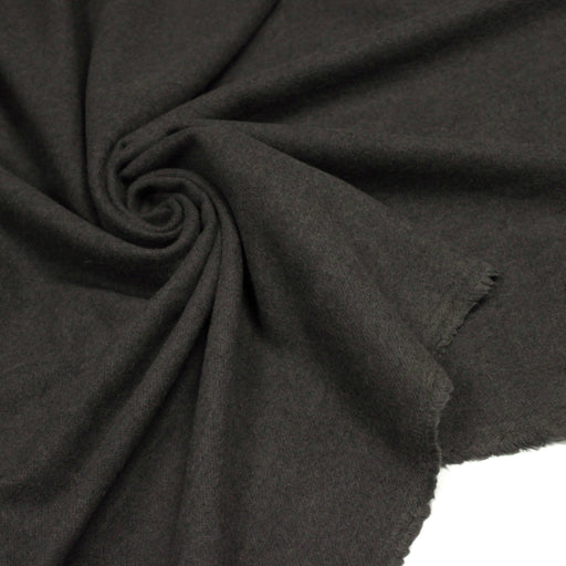 Tissu lainage taupe uni - Fabrication italienne - tissuspipi.com