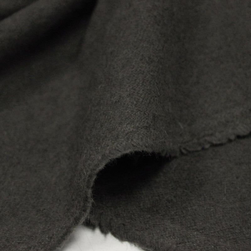 Tissu lainage taupe uni - Fabrication italienne - tissuspipi.com