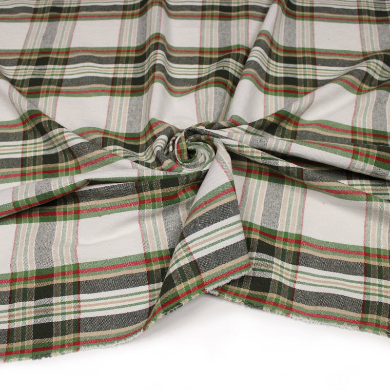 Tissu coton TARTAN EPAIS 100% COTON : 4 couleurs disponibles ! De magnifiques tartans pour vous - tissuspipi.com