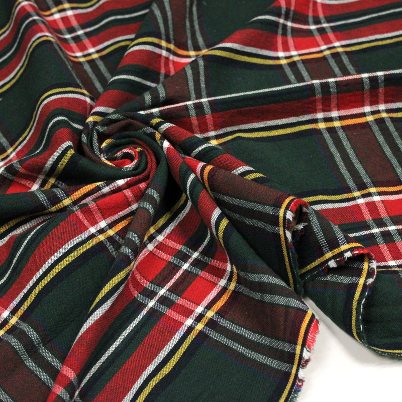 Tissu coton TARTAN EPAIS 100% COTON : 4 couleurs disponibles ! De magnifiques tartans pour vous - tissuspipi.com