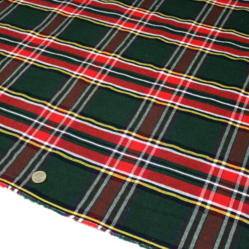 Tissu coton TARTAN EPAIS 100% COTON : 4 couleurs disponibles ! De magnifiques tartans pour vous - tissuspipi.com