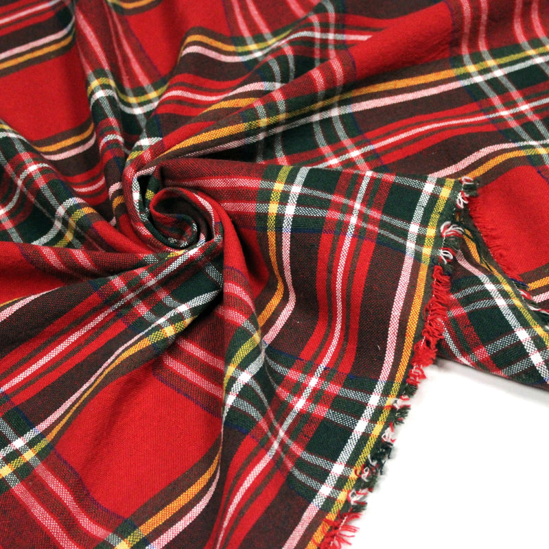 Tissu coton TARTAN EPAIS 100% COTON : 4 couleurs disponibles ! De magnifiques tartans pour vous - tissuspipi.com