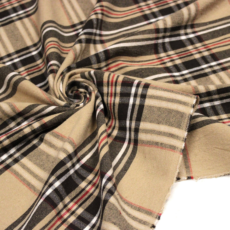 Tissu coton TARTAN EPAIS 100% COTON : 4 couleurs disponibles ! De magnifiques tartans pour vous - tissuspipi.com