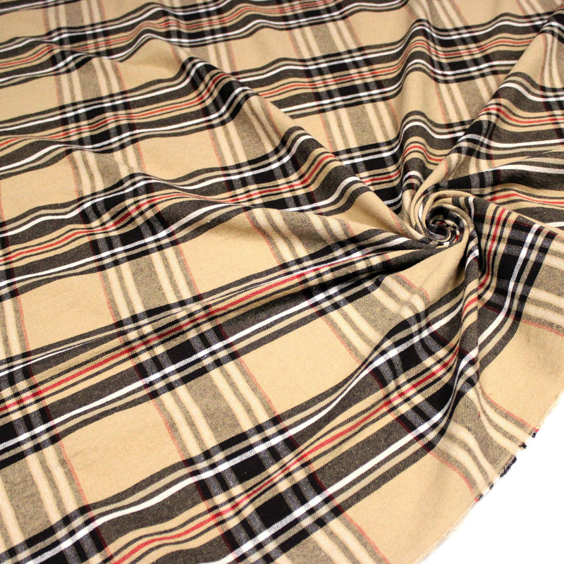 Tissu coton TARTAN EPAIS 100% COTON : 4 couleurs disponibles ! De magnifiques tartans pour vous - tissuspipi.com