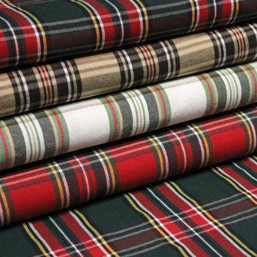 Tissu coton TARTAN EPAIS 100% COTON : 4 couleurs disponibles ! De magnifiques tartans pour vous - tissuspipi.com