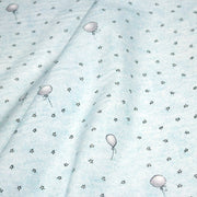 Tissu cotonnade enfant – Étoiles & ballons de baudruche – tons bleus - tissuspipi.com
