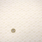 Tissu cotonnade enfant, les losanges en triangle ocres et écrus - OEKO - TEX STANDARD 100 - tissuspipi.com