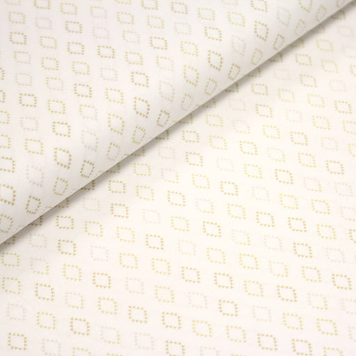 Tissu cotonnade enfant, les losanges en triangle ocres et écrus - OEKO - TEX STANDARD 100 - tissuspipi.com