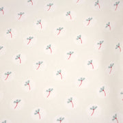 Tissu cotonnade enfant, fines fleurs roses et vertes - OEKO - TEX STANDARD 100 - tissuspipi.com