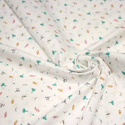 Tissu cotonnade enfant, la libellule et les fleurs - OEKO - TEX STANDARD 100 - tissuspipi.com