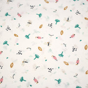 Tissu cotonnade enfant, la libellule et les fleurs - OEKO - TEX STANDARD 100 - tissuspipi.com