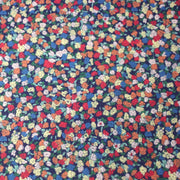 Tissu cotonnade fleurie ZELIE, fines fleurs & fond bleu ou blanc - OEKO - TEX - tissuspipi.com