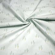 Tissu cotonnade enfant, les cyprès, fond vert pâle - OEKO - TEX STANDARD 100 - tissuspipi.com