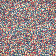 Tissu cotonnade fleurie ZELIE, fines fleurs & fond bleu ou blanc - OEKO - TEX - tissuspipi.com