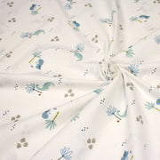 Tissu cotonnade enfant, constellation blanche, lune et étoiles fond vert clair - OEKO - TEX STANDARD 100 (Copie) - tissuspipi.com