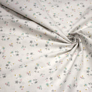 Tissu cotonnade enfant, fines fleurs, lunes et étoiles - OEKO - TEX STANDARD 100 - tissuspipi.com