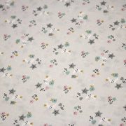 Tissu cotonnade enfant, fines fleurs, lunes et étoiles - OEKO - TEX STANDARD 100 - tissuspipi.com