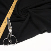 Tissu velours de laine noir uni - Fabrication italienne - tissuspipi.com