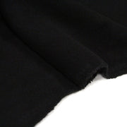 Tissu velours de laine noir uni - Fabrication italienne - tissuspipi.com