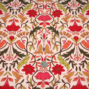 Tissu cotonnade fleuri typique ART NOUVEAU, tons corail, roses et verts - OEKO - TEX STANDARD 100 - tissuspipi.com