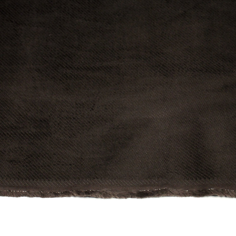Tissu velours côtelés élasthanne marron chocolat, rayures diagonales - tissuspipi.com