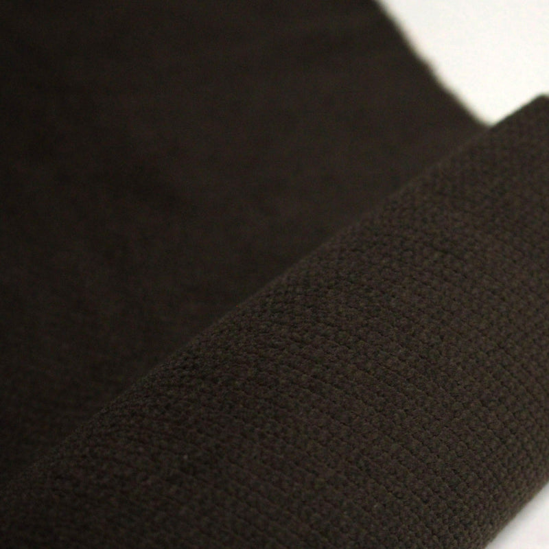 Tissu velours côtelés élasthanne marron chocolat, rayures diagonales - tissuspipi.com