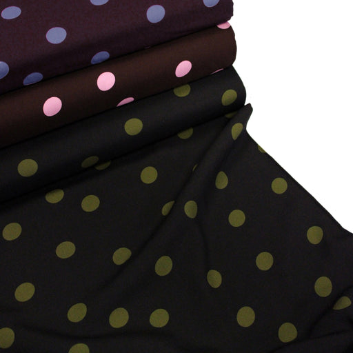 Tissu Viscose fluide à pois : nombreuses couleurs – STANDARD 100 OEKO-TEX - tissuspipi.com