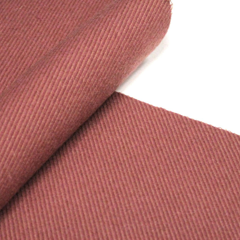 Tissu lainage vieux rose aux fines rayures - Fabrication française - tissuspipi.com