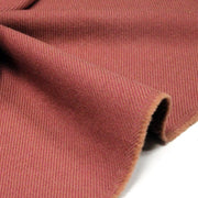 Tissu lainage vieux rose aux fines rayures - Fabrication française - tissuspipi.com
