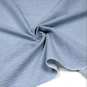 Tissu Chambray coton rayé : 4 couleurs dispo ! Marine, ciel, gris, noir - tissuspipi.com