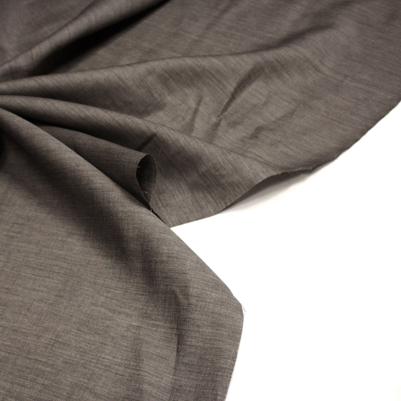 Tissu lin couleur naturel taupe - tissuspipi.com