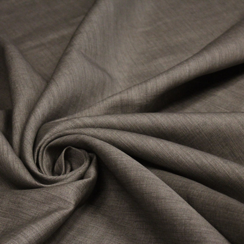Tissu lin couleur naturel taupe - tissuspipi.com
