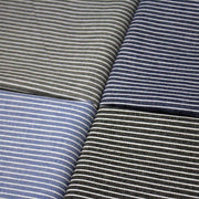 Tissu Chambray coton rayé : 4 couleurs dispo ! Marine, ciel, gris, noir - tissuspipi.com