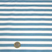 Tissu cotonnade rayée 1cm : trois couleurs au choix : Bleu / Vert sauge / Ocre - STANDARD 100 OEKO-TEX - tissuspipi.com