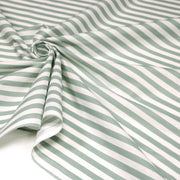 Tissu cotonnade rayée 1cm : trois couleurs au choix : Bleu / Vert sauge / Ocre - STANDARD 100 OEKO-TEX - tissuspipi.com