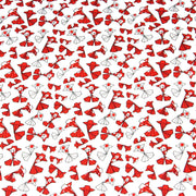 Tissu cotonnade motif japonais poissons koï origami rouge - OEKO - TEX - tissuspipi.com