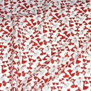 Tissu cotonnade motif japonais poissons koï origami rouge - OEKO - TEX - tissuspipi.com