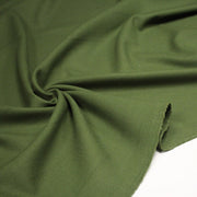 Tissu sergé lainage vert olive uni - Fabrication française - tissuspipi.com