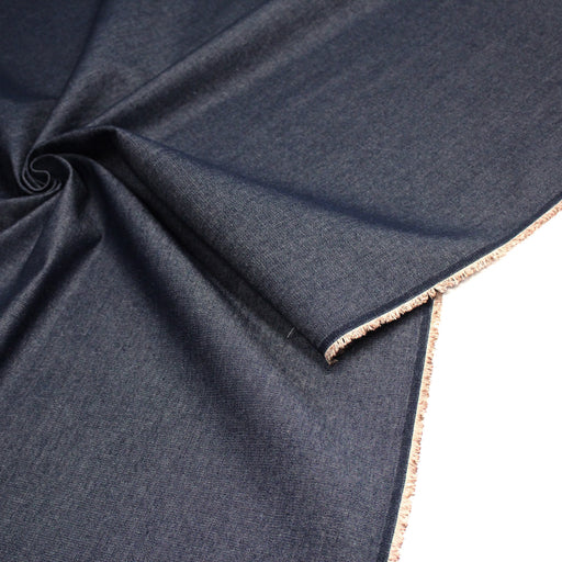 Tissu DENIM toile sergé fin bleu Blue jean - tissuspipi.com