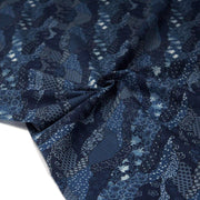 Tissu SHIBUYA, motifs japonais & faux - uni bleu : cotonnade ou gabardine - OEKO - TEX - tissuspipi.com