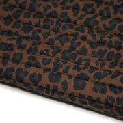 Tissu matelassé LEOPARD : tons marron chocolat - STANDARD 100 OEKO - TEX - tissuspipi.com