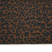 Tissu matelassé LEOPARD : tons marron chocolat - STANDARD 100 OEKO - TEX - tissuspipi.com