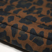 Tissu matelassé LEOPARD : tons marron chocolat - STANDARD 100 OEKO - TEX - tissuspipi.com
