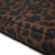 Tissu matelassé LEOPARD : tons marron chocolat - STANDARD 100 OEKO - TEX - tissuspipi.com