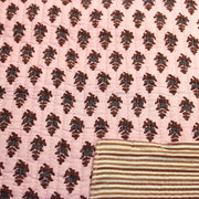 Tissu matelassé coton indien, motif traditionnel floral : nombreuses couleurs et fleuris au choix! - tissuspipi.com