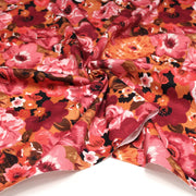 Tissu gabardine coton imprimée fleuri Vintage : tons estivaux ou tons automnaux - OEKO-TEX STANDARD 100 - tissuspipi.com