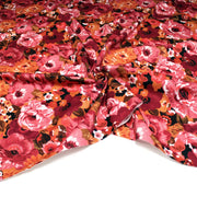 Tissu gabardine coton imprimée fleuri Vintage : tons estivaux ou tons automnaux - OEKO-TEX STANDARD 100 - tissuspipi.com